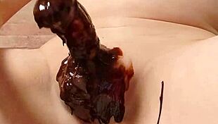 Japanese Gay Cooks Chocolate Banana with Flair