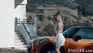 lick that busty milf pussy while fingering it