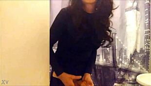 Lady in black x, looking elegant and mysterious.