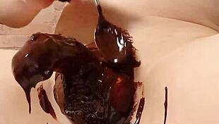 Japanese Gay Cooks Chocolate Banana with Flair