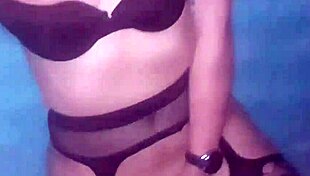 I love fingering my shaved pussy in stockings as an amateur blonde model