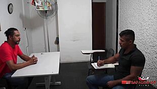 professor badaro fucks in the school with big cock and cum