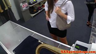 Bigass pawning babe, get fucked by the pawnbroker in hidden cam action.