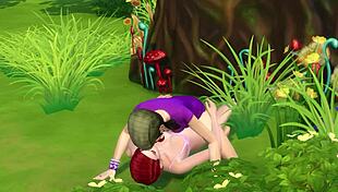 lesbians getting it on in the park 😍