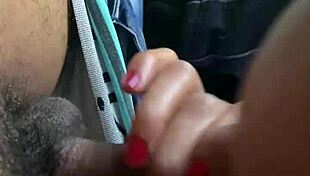 brunette slut sucks it all and swallows every drop with passion