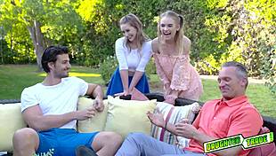 Natalie Knight and Laney Grey Swapped by Stepdads