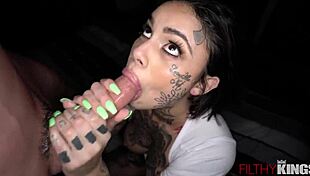 Tattooed Genevieve Sinn Delivers Super Wet Blowjob