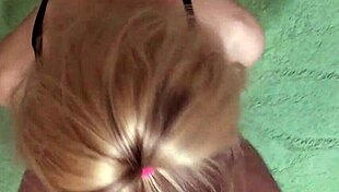 The housekeeper sucks dick, then jerks off and cums on the body.