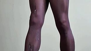 big cock in pantyhose cum