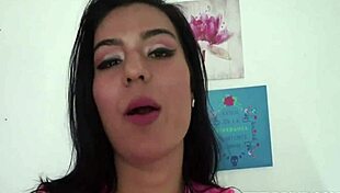 Cassandra in pink lingerie lust outdoor cowgirl