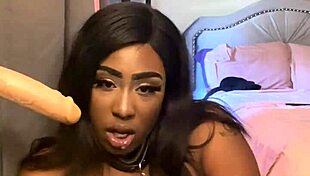 Lexo Butterfly performs submissive sucking and spitting blowjob