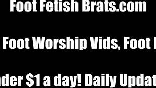 Want to devour her perfect feet in femdom?