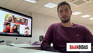 morbosa situation with hot blonde milf she met, involving big tits and muff diving