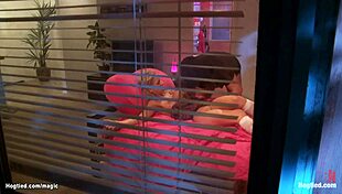 Busty college babe gets intense anal fucking.