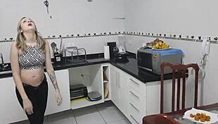 Brazilian Girl Farts And Gets Cum Tribute