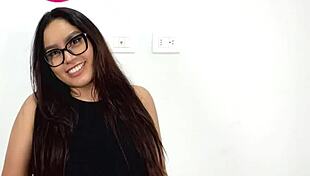 Universitaria de gran culo Kassandra Miller endures rough casting doggystyle blowjob