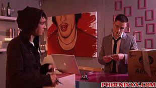 gay twinks enjoy a threeway with deepthroat and blowjob