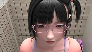 Blowjob intens hentai cu creampie în anime 3D