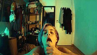 I Gave A Sloppy, Skinny Pretty Blowjob To His Fetish Cock In A Detailed Scene