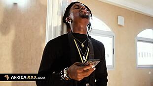 Hot sex with ebony woman in cowgirl riding position