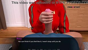 Mary Gives Handjob To John And Sucks His Penis Till He Cums In Her Mouth