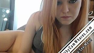 Redhead Toys And Teases Herself On Camera