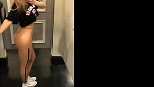 Naughty Slut Flashes Monster Cock