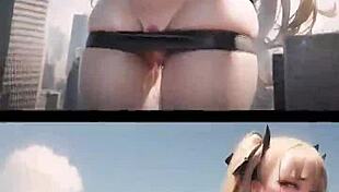 Explore the giantess hentai collection with huge tits and tall figures