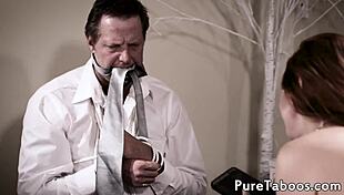 I watch the cuckolding milf get drilled doggystyle in lingerie and stockings.