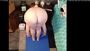 Good morning naked yoga session with Vee