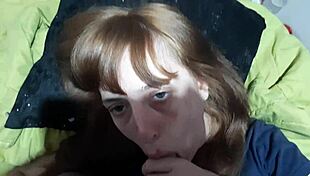 teen sucking her stepbrother's big cock