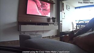 Later that night, video of my cousin masturbating while watching a pornographic movie