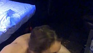 うっ、ホットワイフAnastasia Oceanが情熱的なフェラしてチチに射精