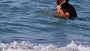 Beach Exhibitionism: Wife Gives Handjobs And Blowjobs To Strangers