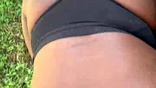 Ghetto bitch fucks and sucks monster cock