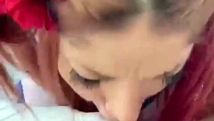 Sirenita fuentes intensely sucks in sailor cosplay while masturbating