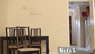 The hot brunette from Mofos explores her kinky side with blindfolded fingering