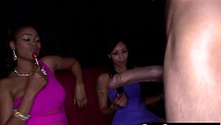 Cockloving Cfnm Babes Dickriding Strippers in Voyeur Reality