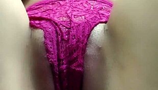 Big tits teen relaxes at home, fingering her tight pussy softly