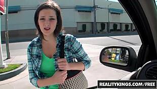 Realitykings street blowjobs feature alec knight and tegan mohr in a mouthful of mohr cum.