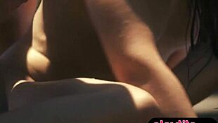 Pool Threesome with Brunettes