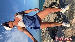 I fucked without condom and he came on my pussy leaving me all sticky in public doggystyle