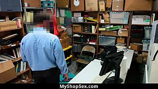 the skinny shoplifter sucked the cop's cock to gain freedom