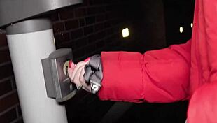 sex in the garage after party with german slut swallowing cum