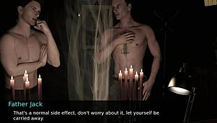 father jack is nursing back to pleasure, inviting av to join in the erotic game with jerk off instructions.