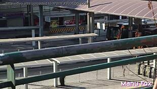 Manu Fox caught masturbating and showing off on street 😈