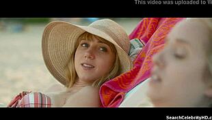 Hey Zoe Kazan, join us for wild 2014 threesome action!