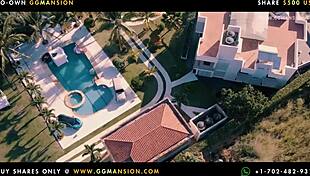 redhead shaking buttocks in hot lingerie ggmansion, ass latina big ass lesbian