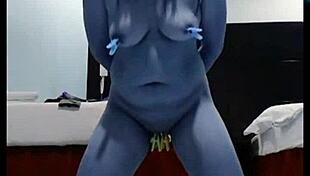 Filipina On Her Knees After Two Hours