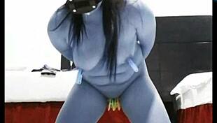 Filipina On Her Knees After Two Hours